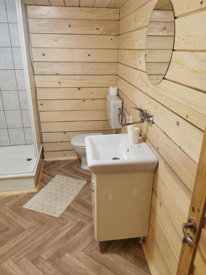 Domek Drewniany Szafran Witów Esterno foto